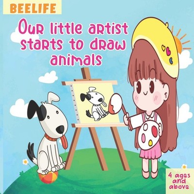Our little artist starts to draw animals Simple Practice to draw