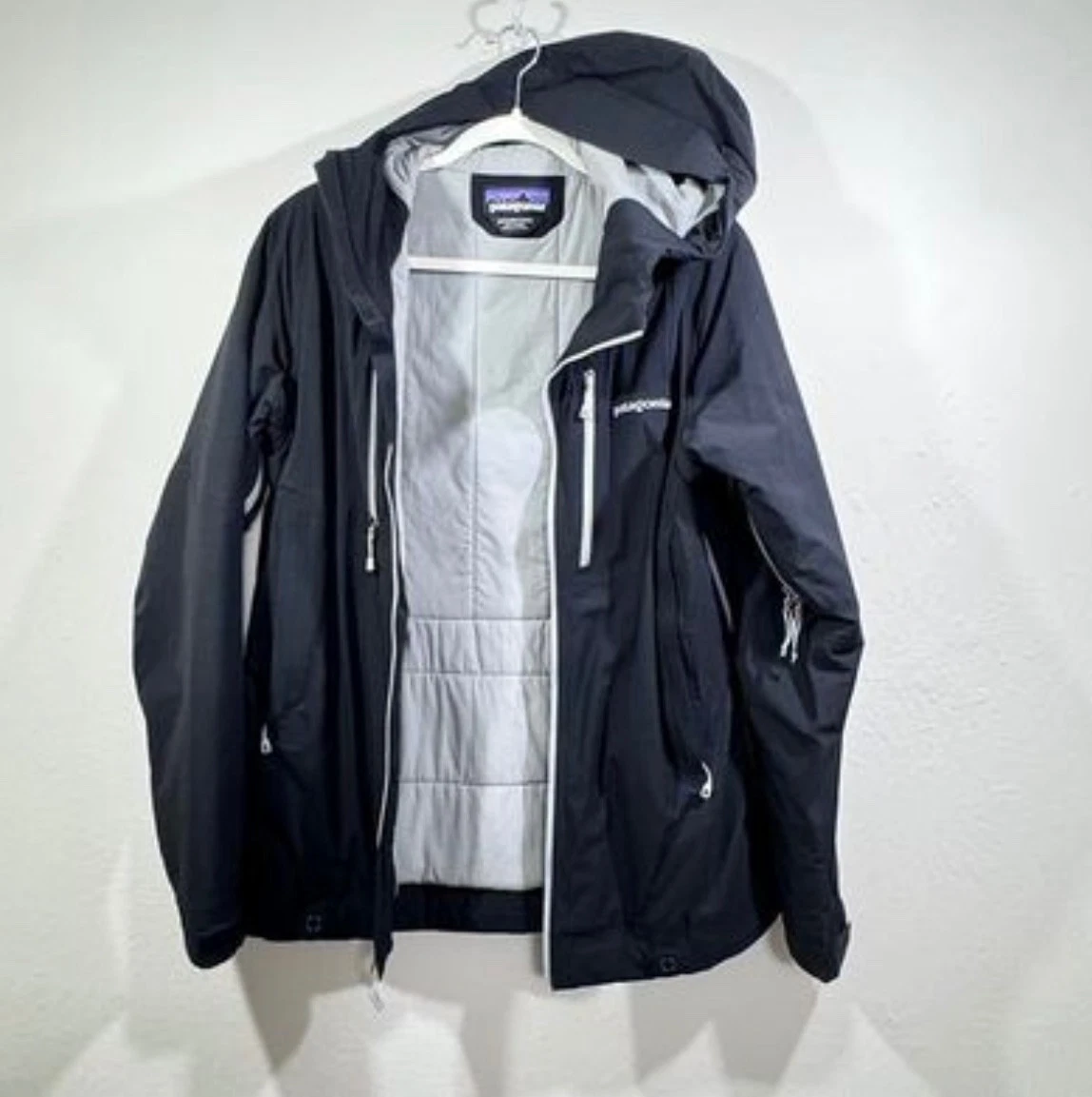 Patagonia Women’s H2No Storm Stretch Waterproof Rain Coat Jacket Black Size M