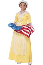 Costume Halloween Girls Betsy Ross American Icon Patriotic Outfit 3023 016