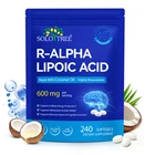 R-Alpha Lipoic Acid 600mg | 240 Softgels | Neuropathy Supplements with Active B-