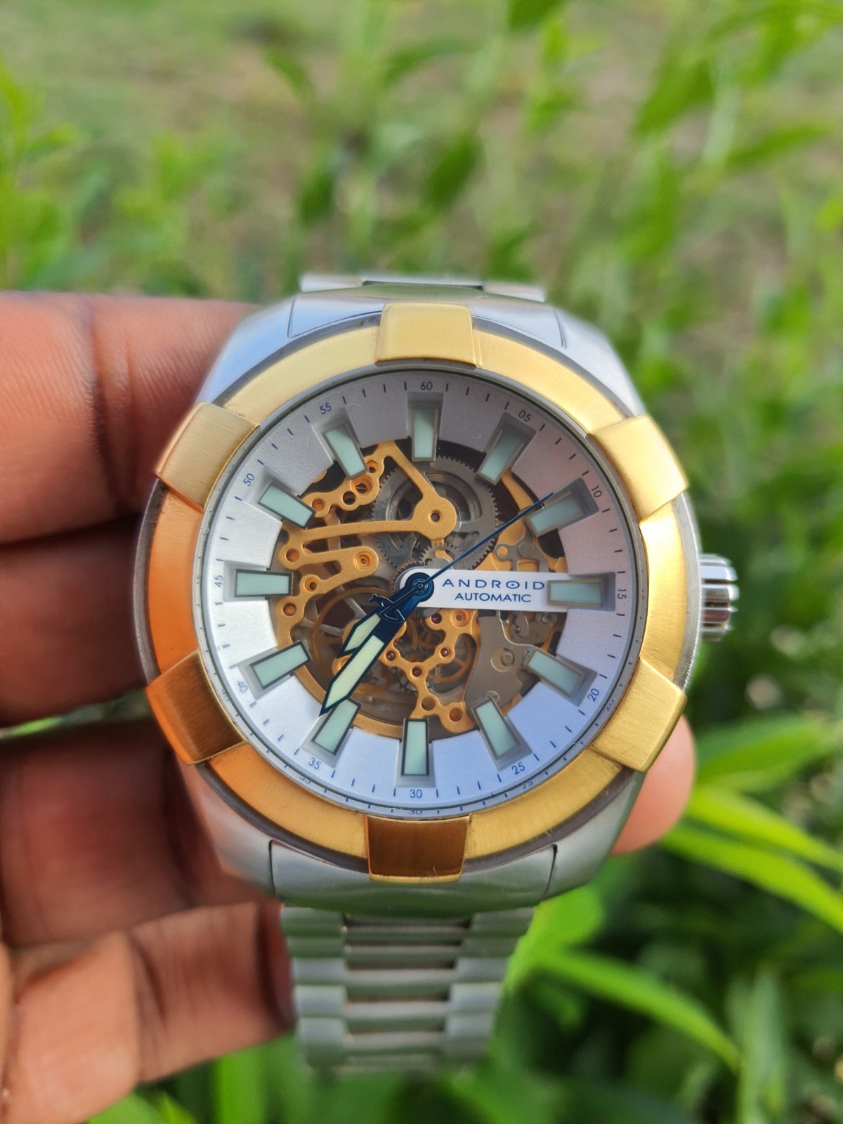Android Naval 2G Skeleton Dial Automatic Seagull … - image 6