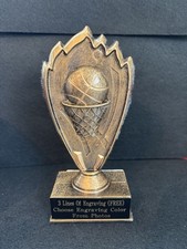 7 Basketball Blaze Resin Trophy Please See All Photos