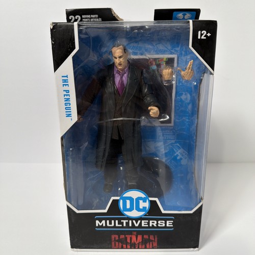 Penguin The Batman Movie McFarlane Toys DC 7 Inch Figure New Box Damage - Picture 1 of 9