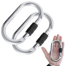 Caribeener Clips,Climbing Carabiner 25kn 5600lbs ,Heavy Duty Carabiner Clip,M...