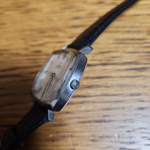 OMEGA Geneve Roman Silver Dial Hand Winding Men Automatic Watch Square Antique - Picture 4 of 24