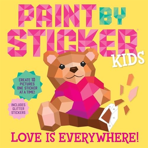 Workman Children's Paint By Sticker Kids: Love Is Everywhere!: Create 10 Pictures One Sticker At A Time! Includes Glitter Stickers - Image 2