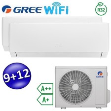 Climatizzatore inverter PULAR dual split Wi-Fi 9000 + 12000 Btu (U.E.14) GREE R3