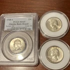 1948-S Washington Quarter PCGS MS65 Omaha Bank Hoard, 1932 and 1939 uncirculated