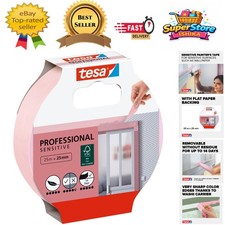 Thin Precision Masking Tape in Pink - Waterproof & Eco-Friendly 25 m x 25 mm