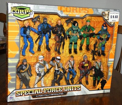 Lanard The Corps Special Force Units 12 Figure Set 2007 NEW