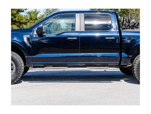 Ionic 5" Stainless Curved Nerf Bars Fit 19-25 Slvrd/Sra 1500,20-25 2500/3500 Dbl - Picture 4 of 22