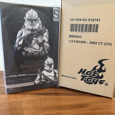 Hot Toys Star Wars 1 6 Scale MMS643 Clone Trooper Chrome Version