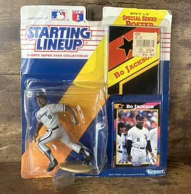 #ad Starting Lineup BO JACKSON Vintage 1992 Baseball Action Figure Card amp; Poster. $19.99