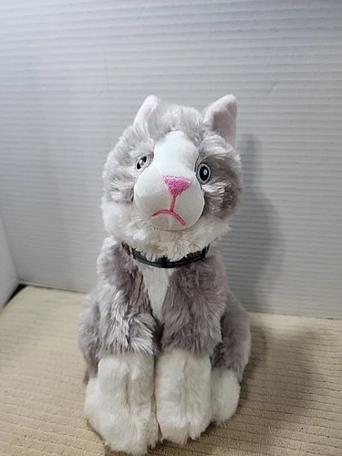 Mutt Nation by Miranda Lambert Gray White Plush Cat Crinkle Ears Sewn 10" NWT 