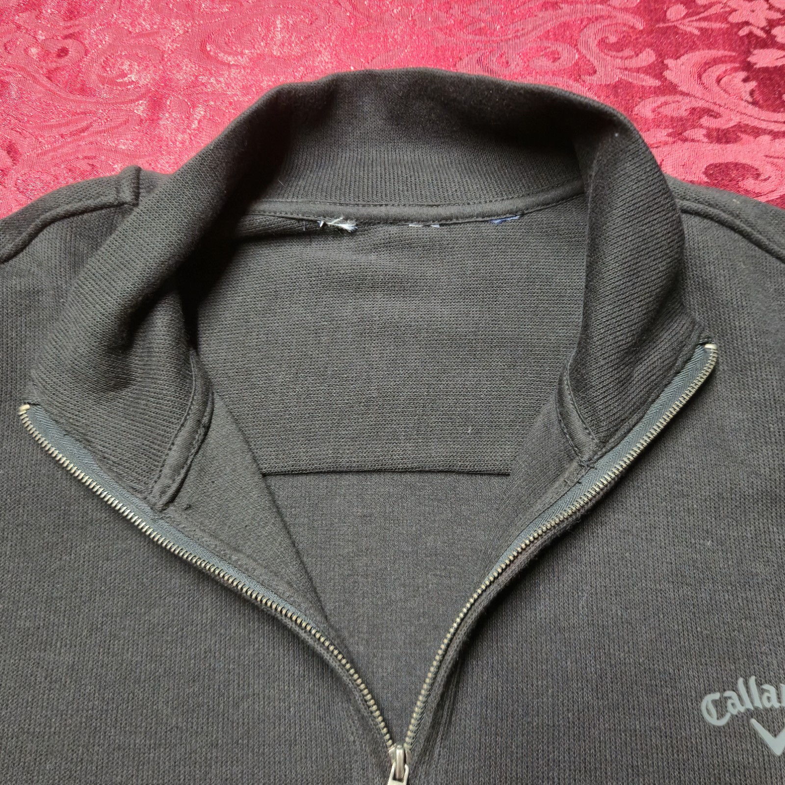 Callaway Men’s 1/4 Zip Pullover Sweater Black Long Sleeve Golf Attire Size XXL image 6