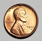1947 D LINCOLN WHEAT PENNY UNC #P1560