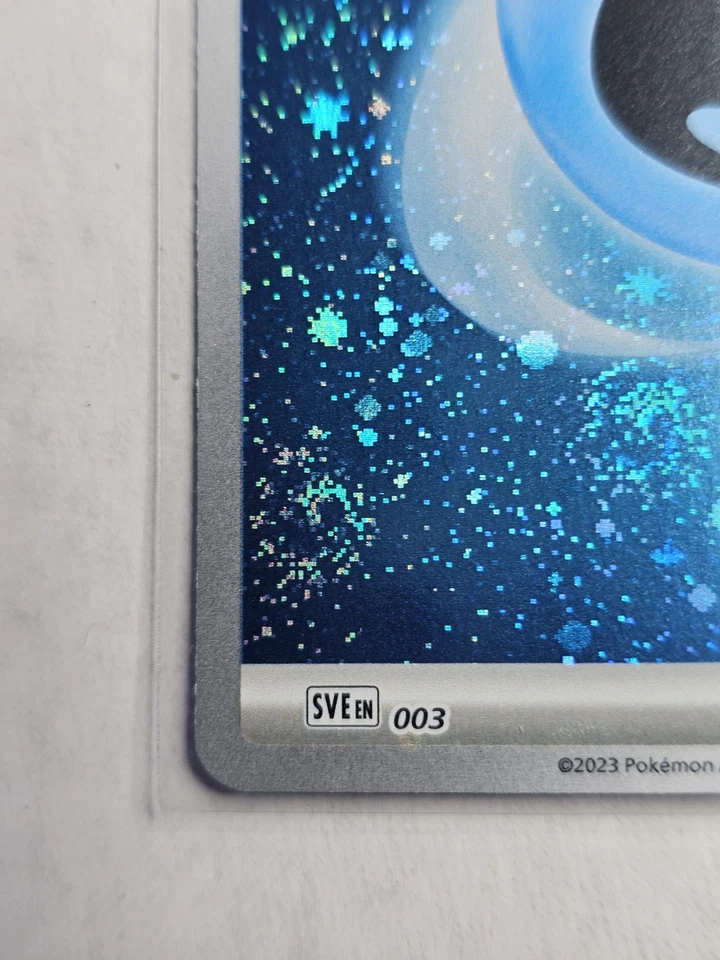 3 SWIRLS🌀Basic Water Energy (Cosmos Holo) 003 Sv01: Scarlet & Violet Base Set - Image 4 of 4