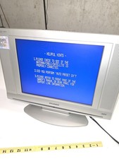 Sylvania 15" LCD Flat Panel Television TV Built-In DVD Player Combo Silver