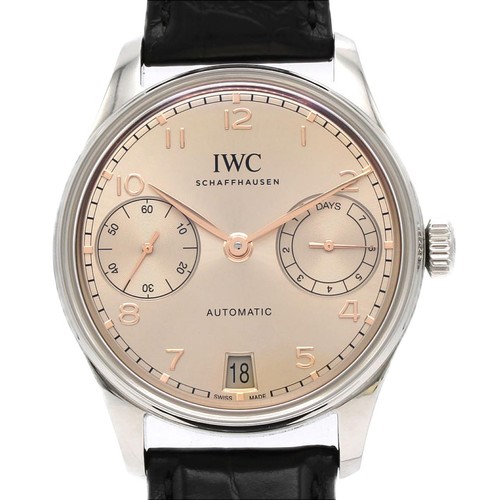 Authentic IWC Portugieser Automatic 42 IW501705 Stainless Steel Mechanical A...