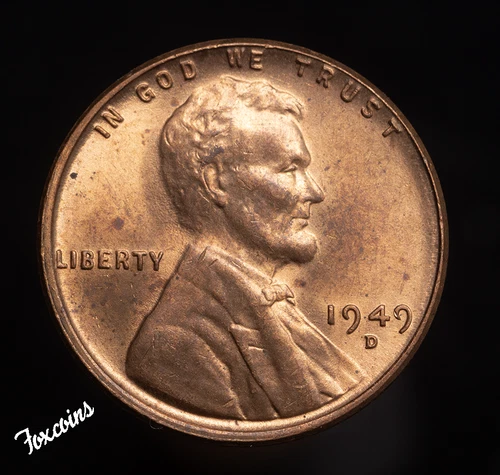 ✅  1949-D Lincoln Wheat Cent Penny - UNC