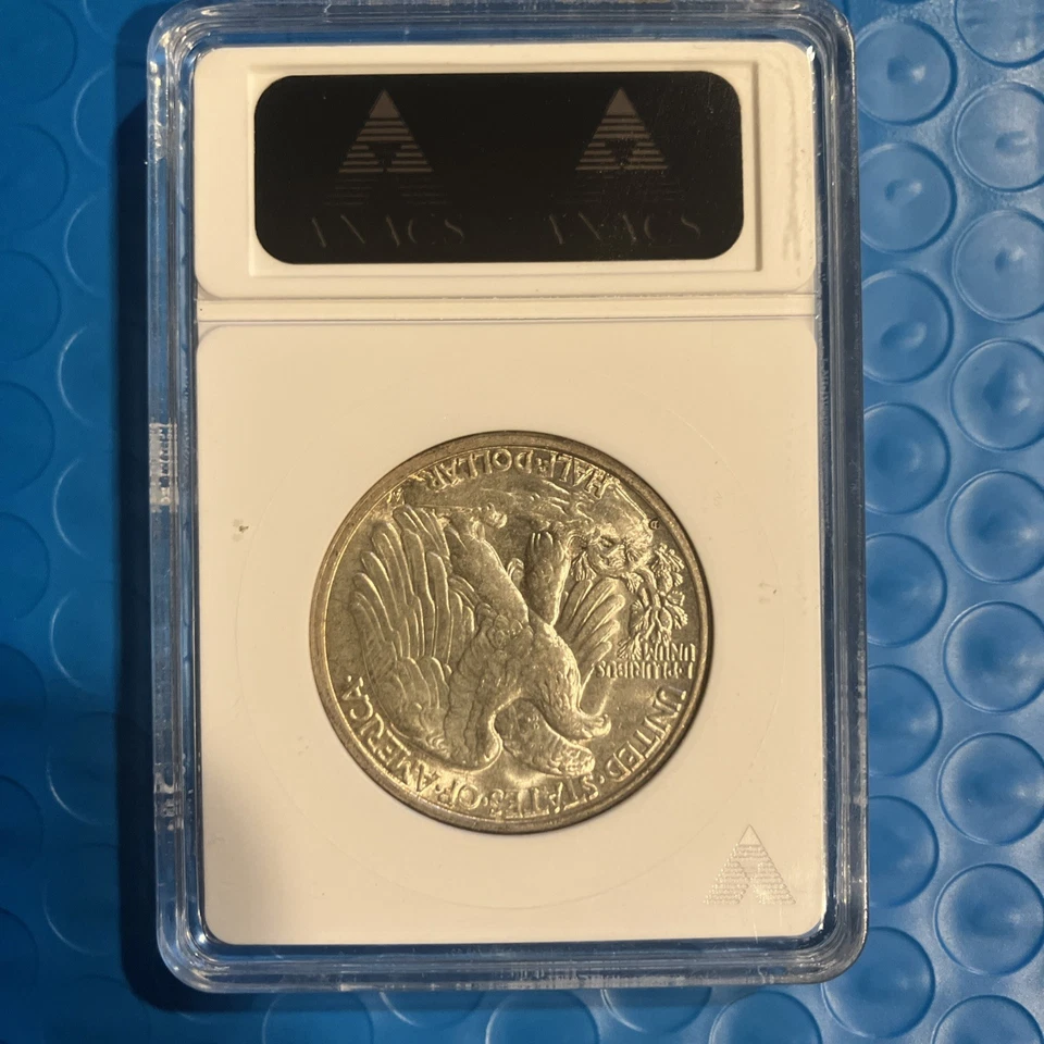 1935-D Half Dollar Walking Liberty Silver Coin, USA - Image 2 of 3