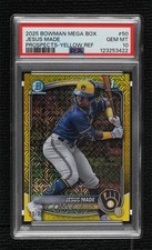 2025 Bowman Mega Box Yellow Mojo Refractor 20/75 Jesus Made PSA 10 GEM MT v9t