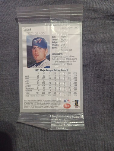 2002 Topps Carlos Delgado And Troy Glaus - Picture 2 of 2