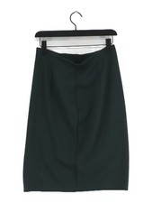 Uniqlo Women's Midi Skirt L Green Polyester with Elastane, Viscose Midi A-Line