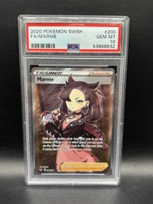 Pokemon TCG Marnie Full Art 200/202 Sword & Shield 2020 PSA 10 on eBay