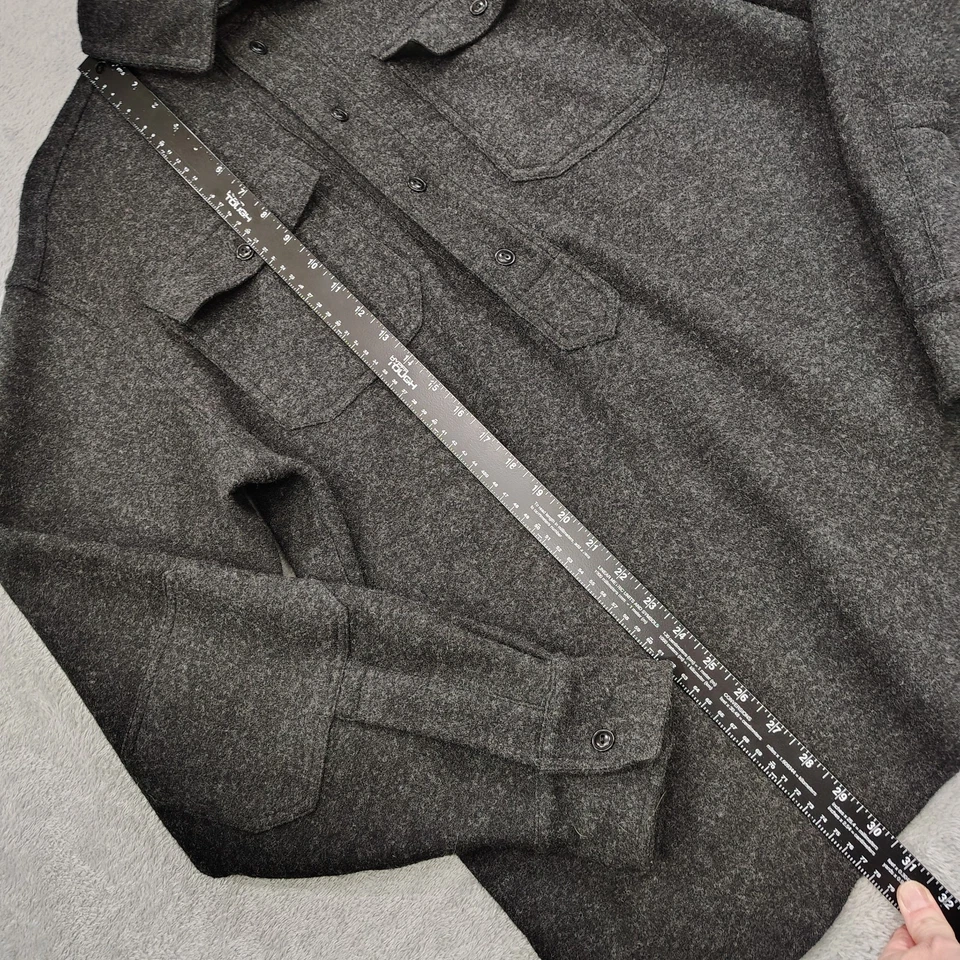 De Colección Ralph Lauren Cazadora L Exterior RLX Lana Medio Botón Gorpcore Difusa Acogedora Foto 3 de 4