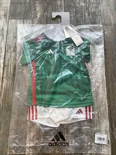 Mexico Futbol Soccer Adidas New Baby Uniform 12 Months Jersey Shorts Bebe El Tri - Picture 12 of 12
