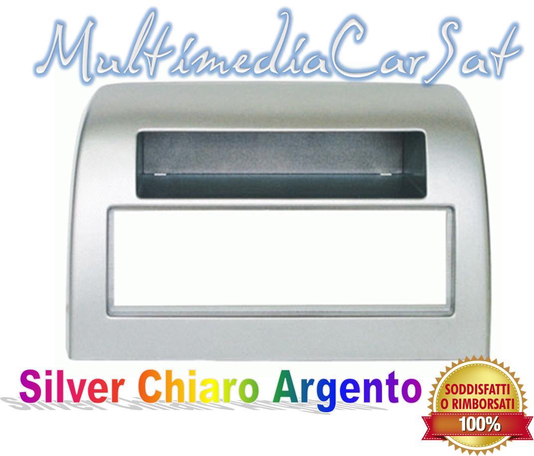 Cornice 3387 Mascherina  Autoradio 1 DIN ISO LANCIA Y '04> SILVER Cassetto