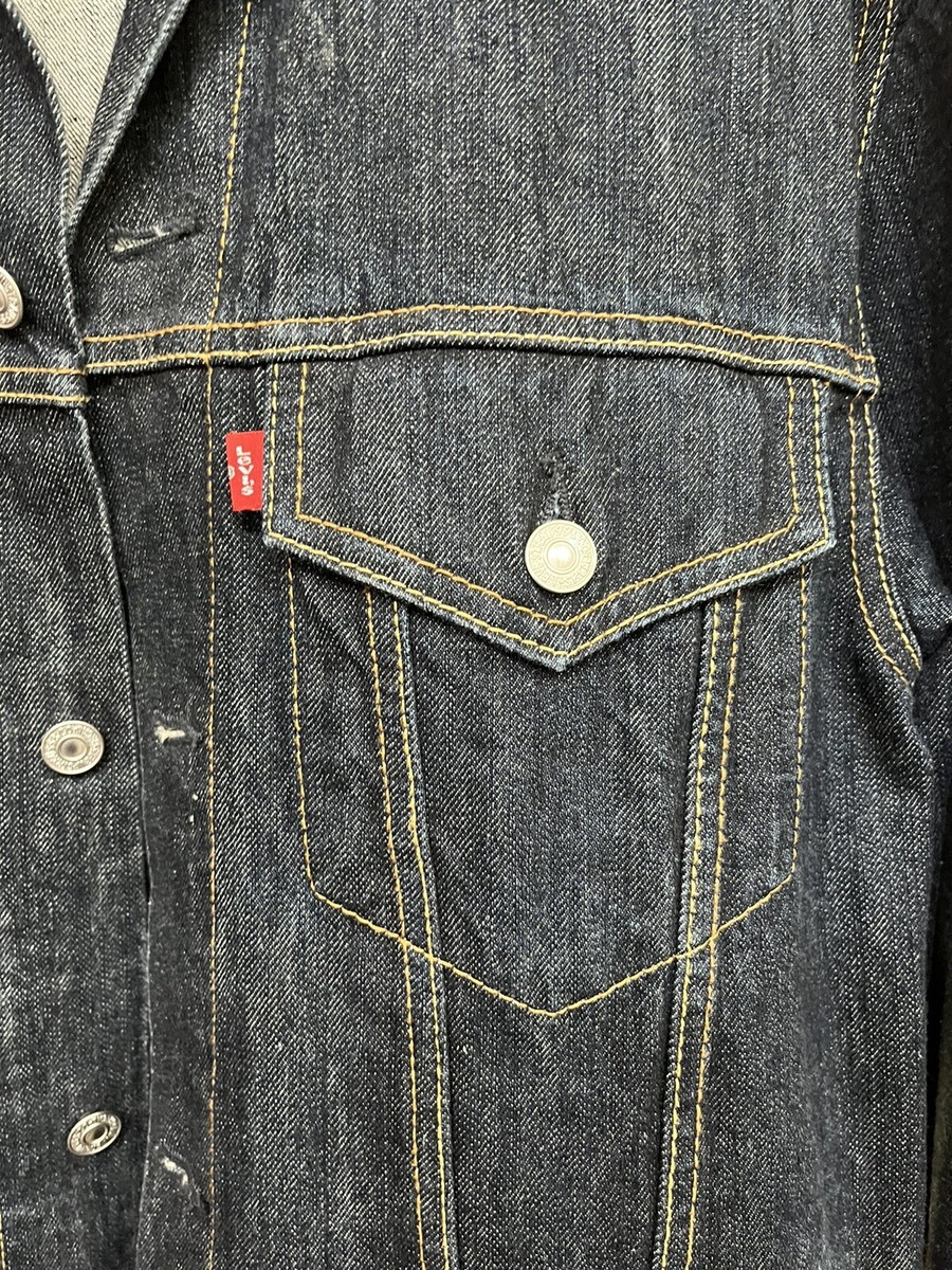 Levi's #70589 Blue Dark Denim Jean Trucker Red Tag Jean