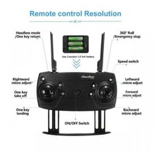 Mini Drone Quadricottero Pieghevole con Telecamera Telecomando O Smartphone WIFI - Miniatura 1