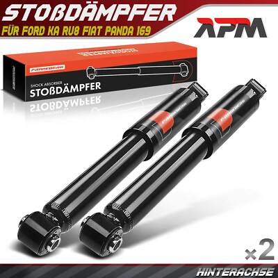 2x Stoßdämpfer Gasdruck Hinten für Ford KA RU8 Fiat Panda 169 1.2 1.3 TDCi 1.4