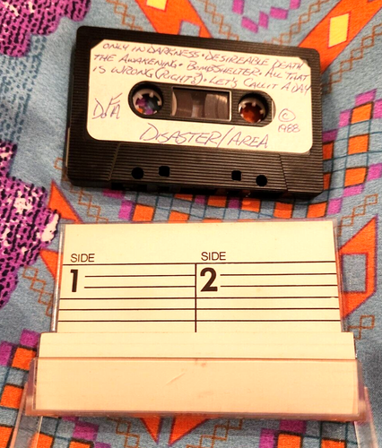 Disaster Area Canadian Thrash Metal 1988 advance promo cassette Rare indie metal - Picture 5 of 6