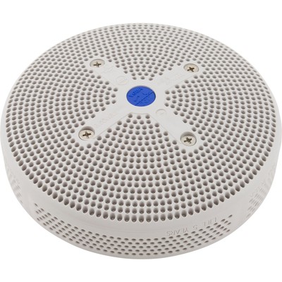 Suction Cover, HydroAir Repl, 6'', 224gpm, w/Screws, White
