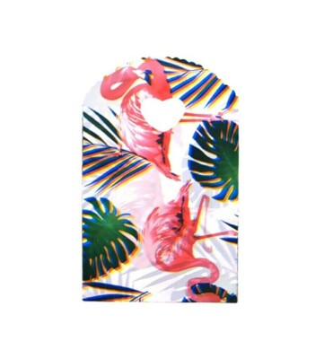 50 Pink Flamingo Gift Bags 8x5 Party Favor Jewelry Beads Tropical Plastic Bags