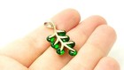 Handmade Women's 925 Sterling Silver Pendant Green Topaz — photo 4