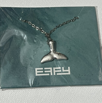 EFFY STERLING SILVER CHAIN NECKLACE W/Whale tail PENDANT New In Package  Chain