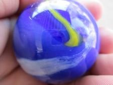 TOE BREAKER 2 Inch / 50mm BLUE DOLPHIN SWIRL MEGA MARBLES