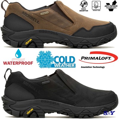 Merrell Men's ColdPack 3 Thermo Moc Waterproof Insulated Shoes Slip-on
