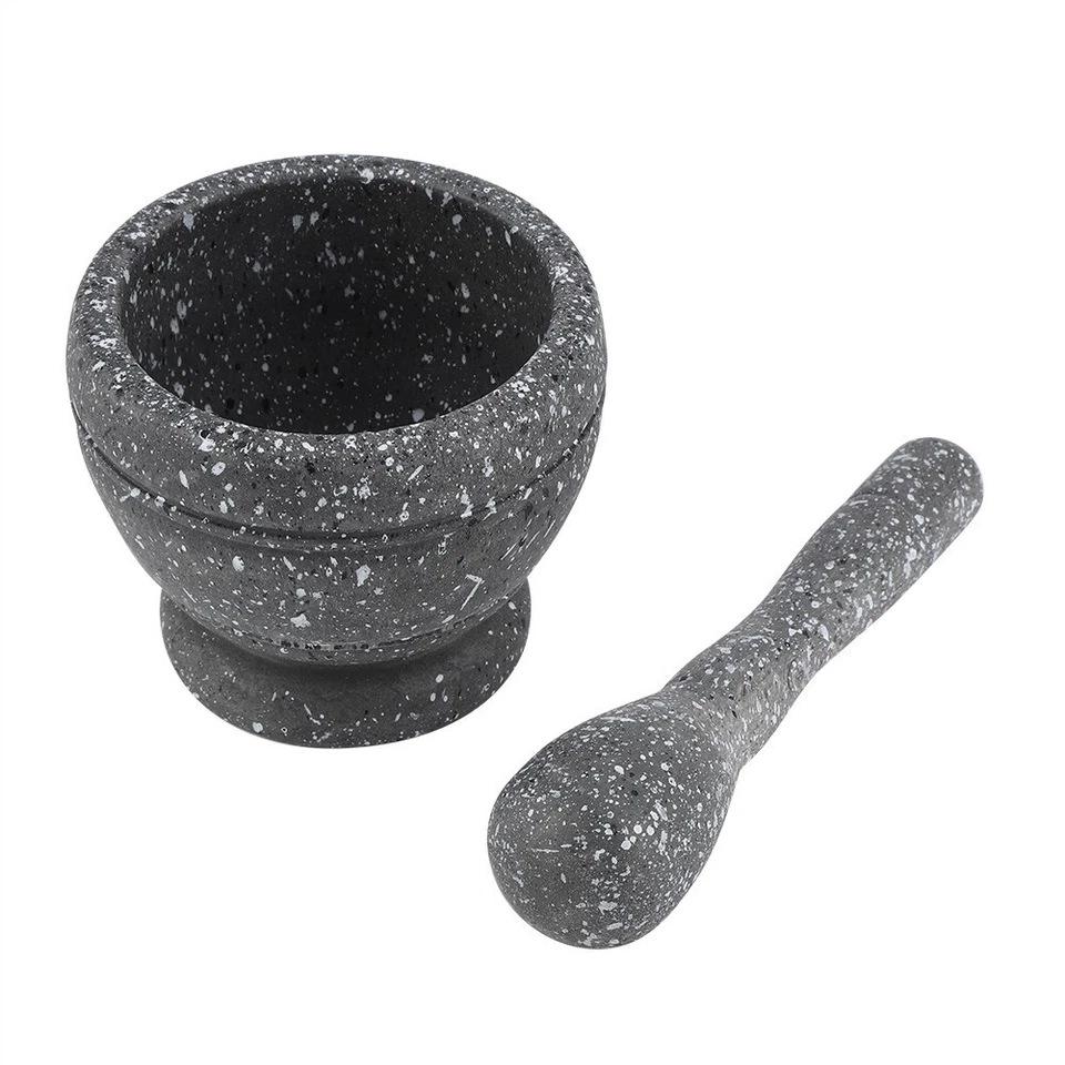 Manual Garlic Grinder Mortar and Pestle Set Plastic Herb Spice Crusher Tool - Image 2 of 4