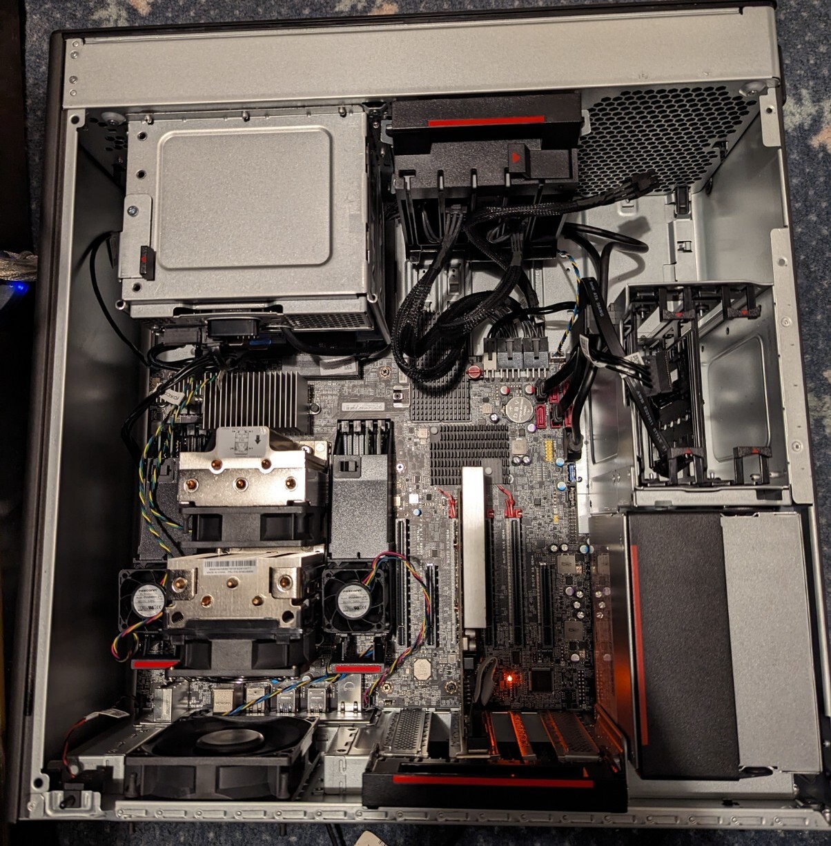 ThinkStation P620 Threadripper Pro 5945WX, 64GB DDR4 3200mHz, 1000w PSU