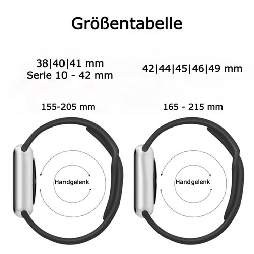 Pasek do zegarka silikonowy do zegarka Apple Watch Series 1-4 5 6 7 8 9 10 SE ULTRA iWatch Zegarek - Zdjęcie 10 z 41
