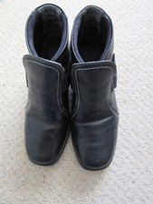 Fly Flot ladies Black wedged heel boots size uk 2 (35)