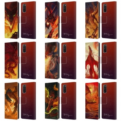 PIYA WANNACHAIWONG DRAGONS OF FIRE LEATHER BOOK WALLET CASE FOR SAMSUNG PHONES 2