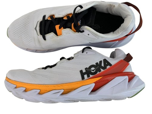 Hoka One One Elevon 2 Mens Athletic Sneakers Size 13 White Running Shoes 7875
