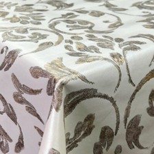 Italian PVC Demask Print Embossed Craft Fabric Tablecloth Fabric 140cm Wide