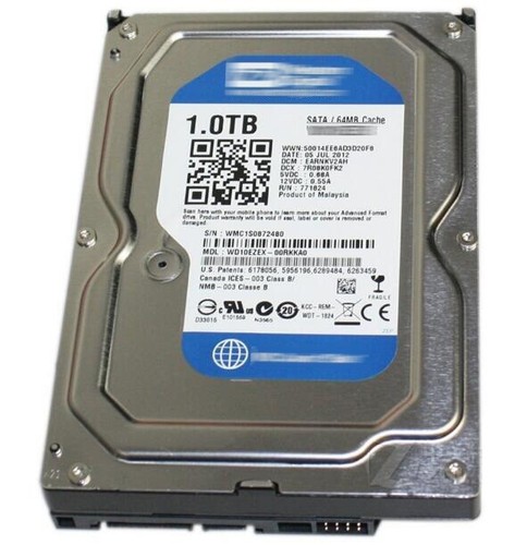 Western Digital 1TB WD10EZEX 7200 RPM SATA 3.5" Desktop Internal HDD Hard Drive - Picture 2 of 6